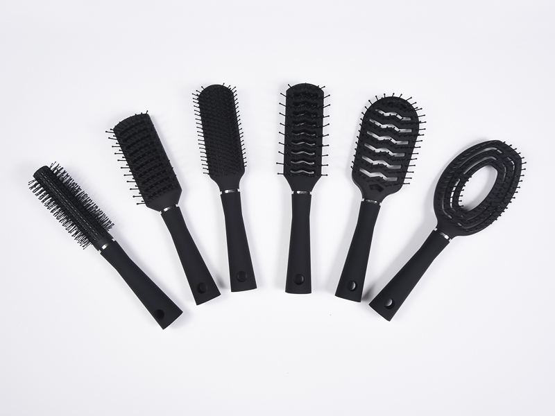 Rubber Coating Cushion Vent Hair Brush