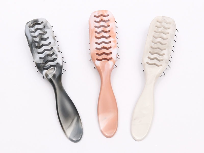 Plastic Natural Vented Paddle Hair Brush for Thick Hair
