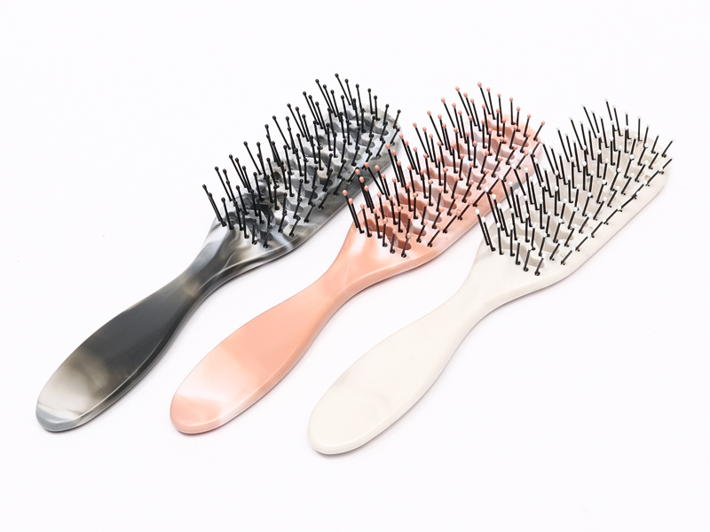 Plastic Natural Vented Paddle Hair Brush for Thick Hair