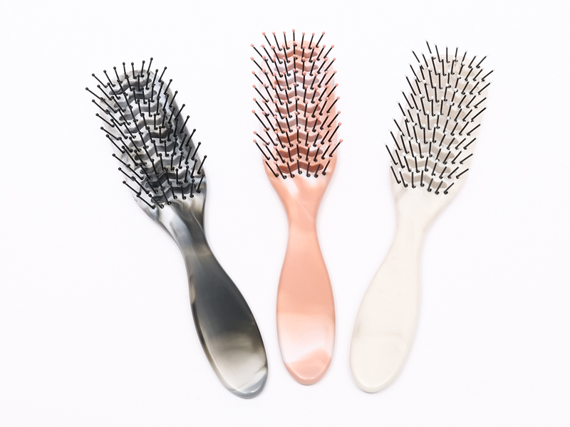 Plastic Natural Vented Paddle Hair Brush for Thick Hair