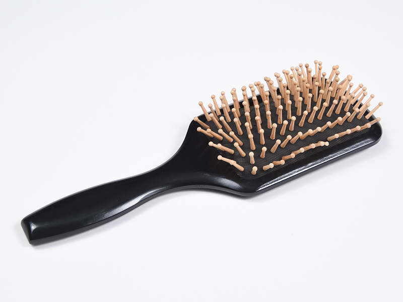 Wooden Handle Paddle Hair Straightener Brush