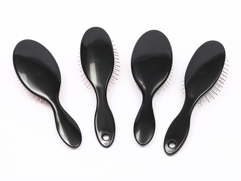 Plastic paddle head massage hairbrush