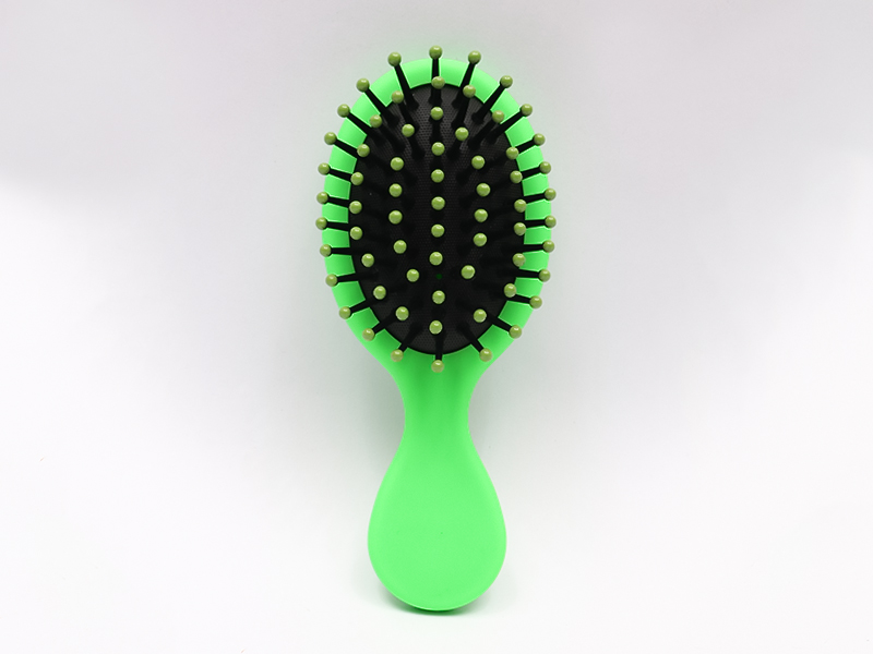 Mini Baby Wig Small Wooden Curved Paddle Hair Brush