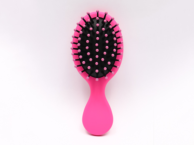Mini Baby Wig Small Wooden Curved Paddle Hair Brush
