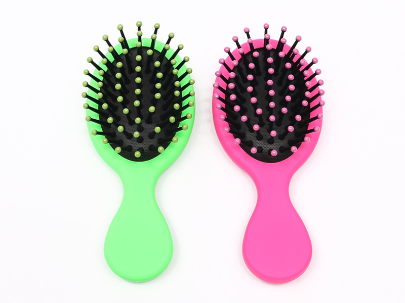 Mini Baby Wig Small Wooden Curved Paddle Hair Brush