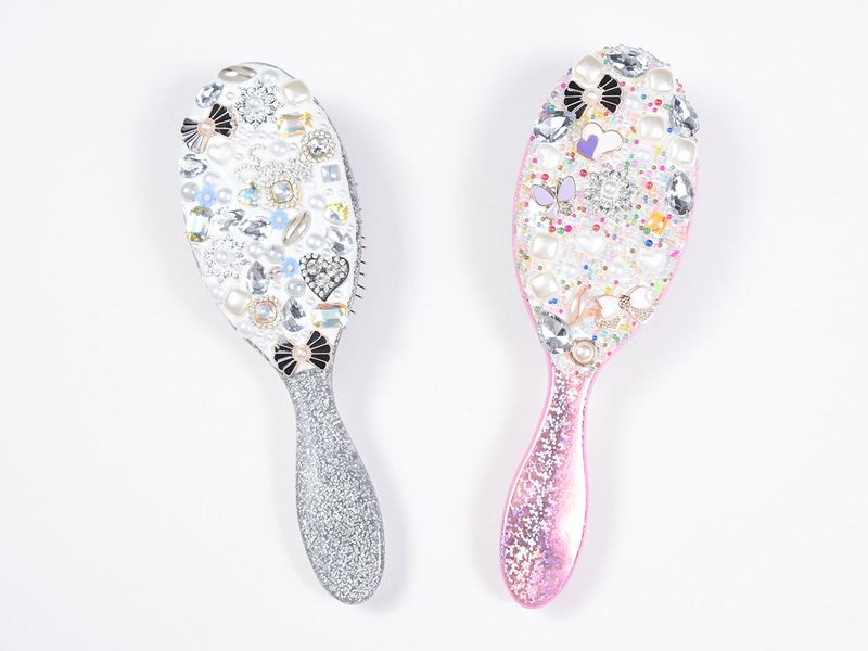 Jewelry Bling Oval Detangling Hair Brush