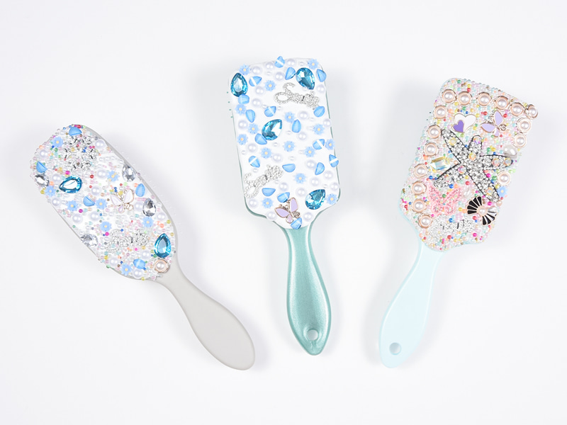 Jewelry Bling Oval Detangling Hair Brush