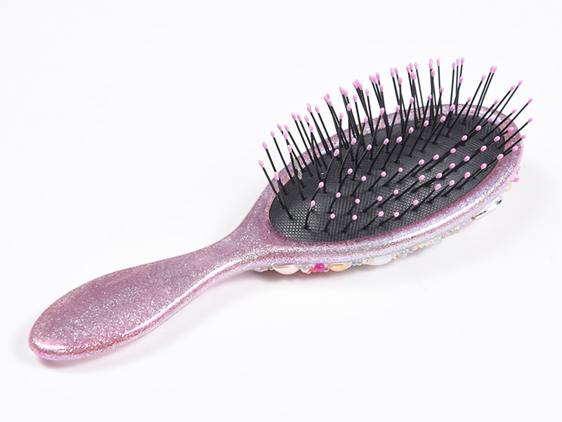 Jewelry Bling Oval Detangling Hair Brush
