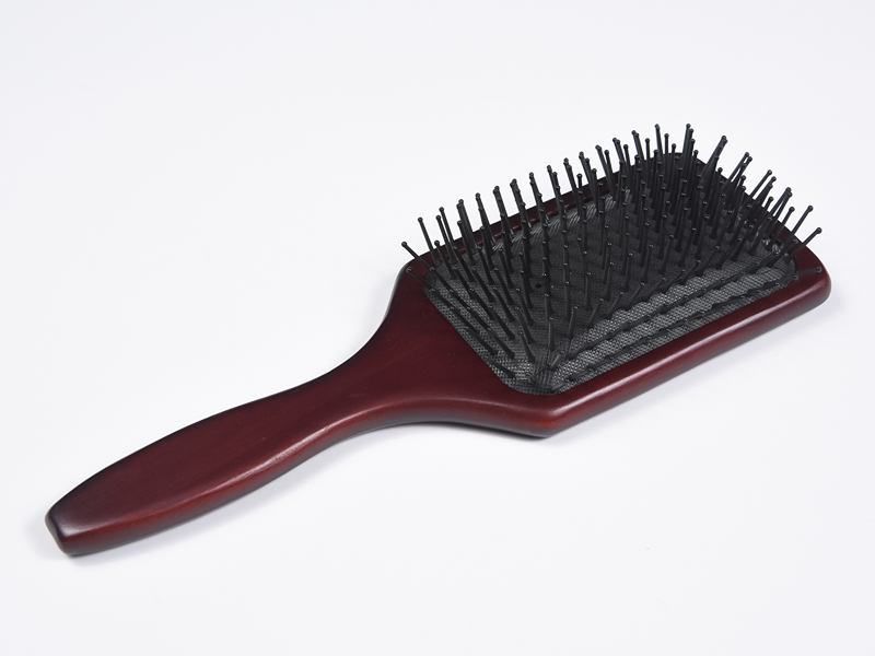 Large Bamboo Wood Massage Detangling Hair Brush