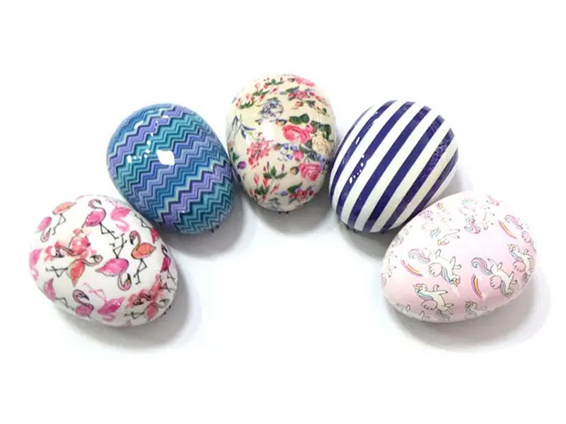 Kids Transparent Lavender Colored Detangler Egg Small Hair Brush