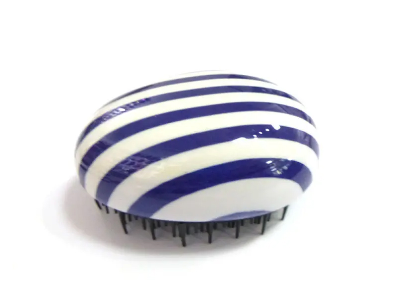 Kids Transparent Lavender Colored Detangler Egg Small Hair Brush