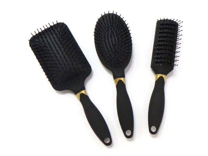 Rubber Coating Detangling Hair Brush Set