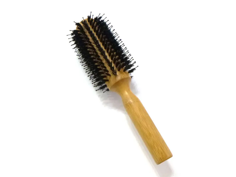 Eco Friendly Round Bamboo Mixed Boar Bristle Hair Brush