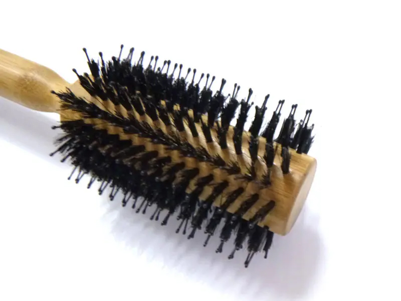 Eco Friendly Round Bamboo Mixed Boar Bristle Hair Brush