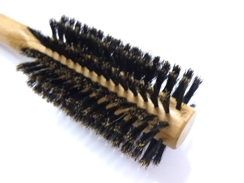 Eco Friendly Round Bamboo Mixed Boar Bristle Hair Brush