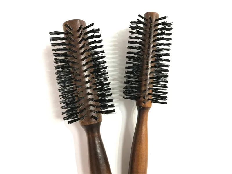 Bamboo Bristle Dye Round Synthetic Hair Brush