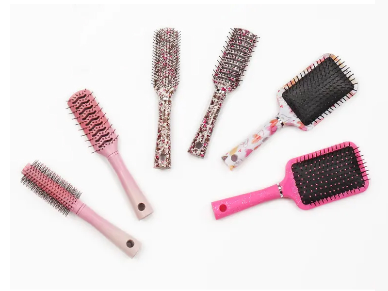Various Fancy Plastic Hair Brush Set