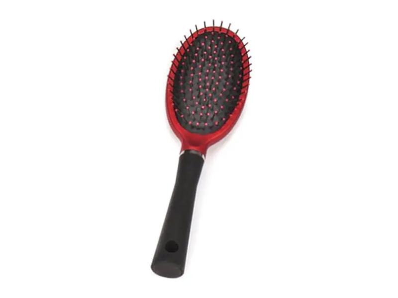 Rubber Coating Plastic Cushion & Vent Hair Brush Set
