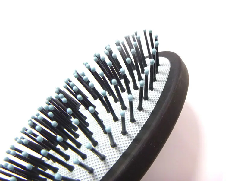 Plastic Handle Detangle  Hard Bristle Scalp Massager Comb Set