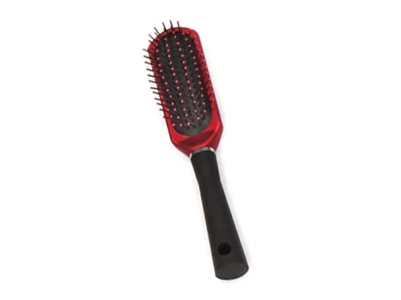 Rubber Coating Plastic Cushion & Vent Hair Brush Set