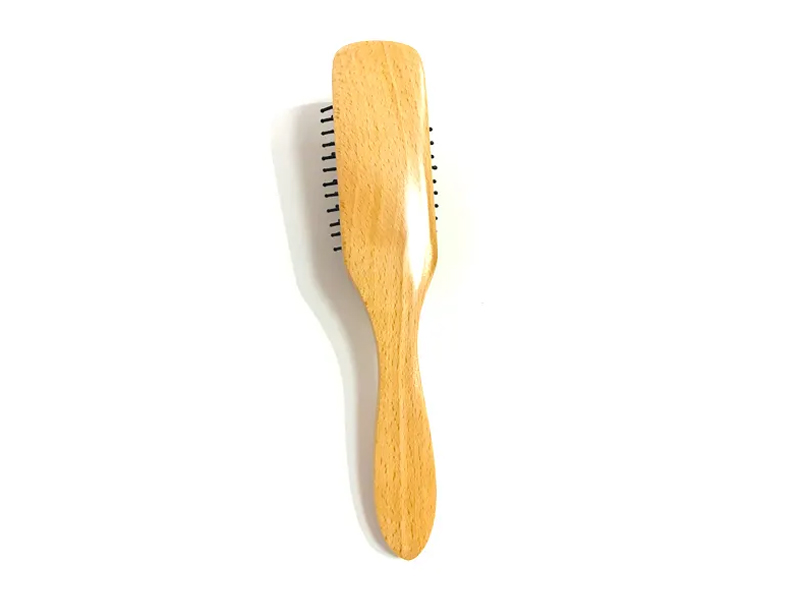 Men Wooden Detangle Cushion Hair Brush