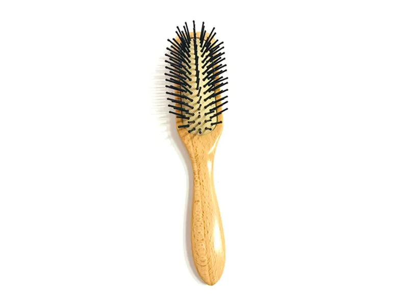 Men Wooden Detangle Cushion Hair Brush