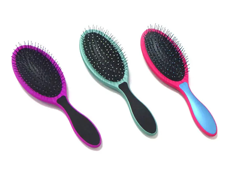 Detangling Brush Rubber Coating Hair Brush