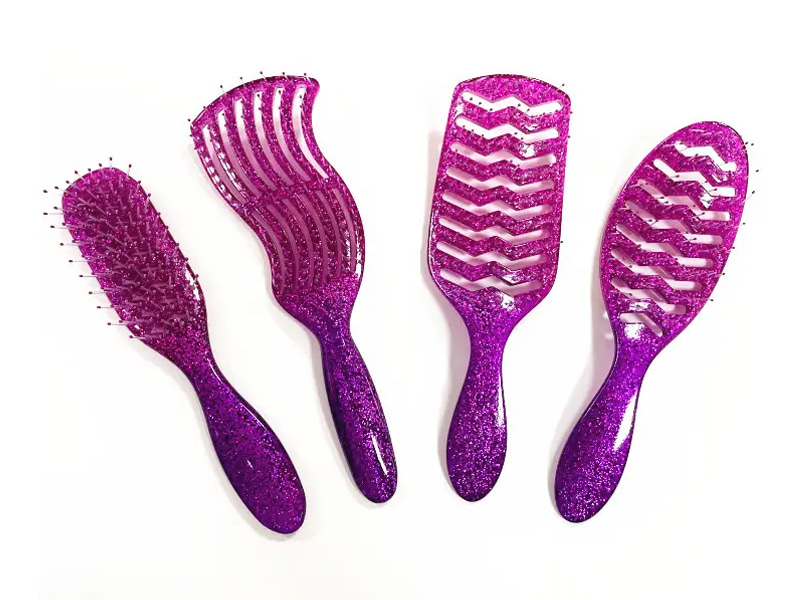 Glitter Transparent Detangling Hair Brush