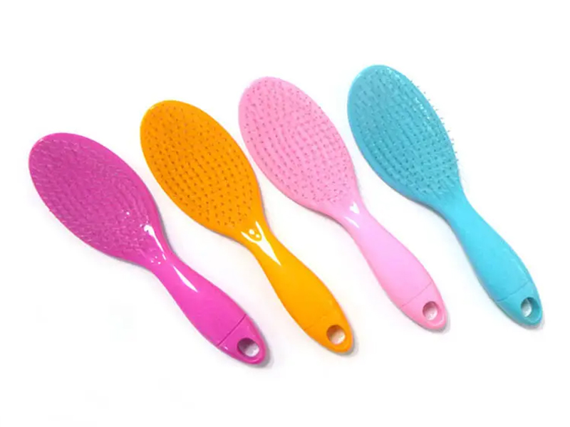 Self-cleaning Candy Color Detangling Hair Brush