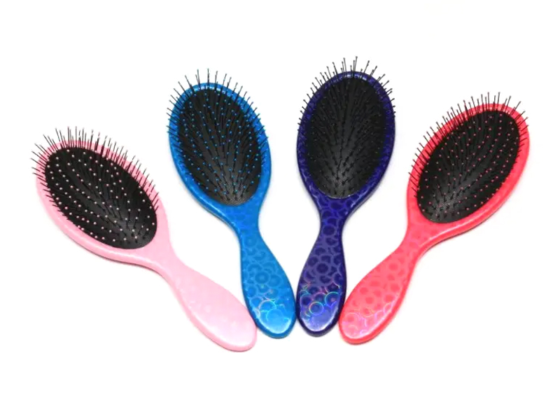Fancy Printed Shiny Oval Detangling Brush