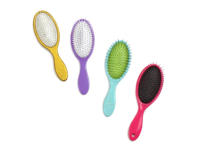 Fancy Printed Shiny Oval Detangling Brush
