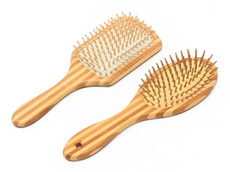 Bamboo Scalp Massage Products Wood Hair Brush  