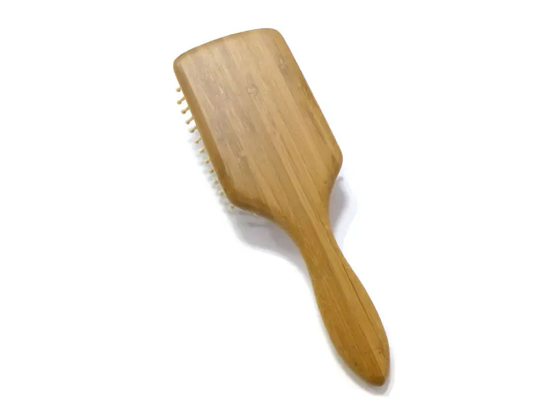 100% Natural Beech Single Piece Wood Hair Brush