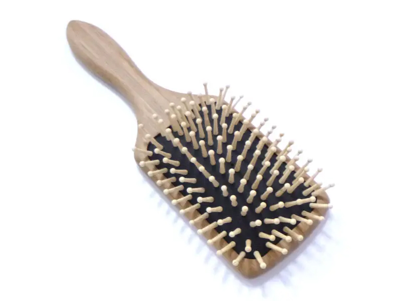 100% Natural Beech Single Piece Wood Hair Brush